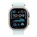 Apple Watch 49mm Ice Blue Ocean Band - Natural Titanium Finish MXTF3ZM/A