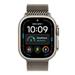 Apple Watch 49mm Natural Titanium Milanese Loop - Medium MK0D4ZM/A