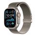 Apple Watch 49mm Natural Titanium Milanese Loop - Medium MXKD3ZM/A
