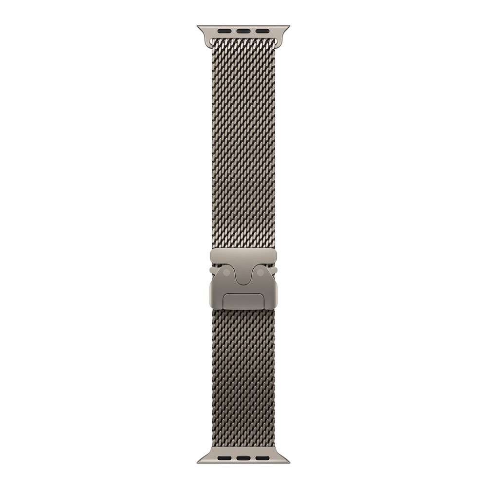 Apple Watch 49mm Natural Titanium Milanese Loop - Medium MXKD3ZM/A