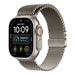 Apple Watch 49mm Natural Titanium Milanese Loop - Small MK0A4ZM/A