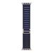 Apple Watch 49mm Navy Alpine Loop - Medium - Natural Titanium Finish MXMY3ZM/A