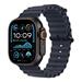 Apple Watch 49mm Navy Ocean Band - Black Titanium Finish MYPA3ZM/A