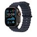 Apple Watch 49mm Navy Ocean Band - Black Titanium Finish MYPA3ZM/A