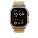 Apple Watch 49mm Tan Alpine Loop - Small - Natural Titanium Finish MXN13ZM/A