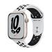 Apple Watch Nike Series 7 GPS 45mm puzdro z hviezdne bieleho hliníka *Trieda A* MKNA3HC/A