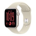 Apple Watch SE 3 GPS 44mm Starlight Aluminium Case with Sand Sport Band - M/L MJL54MP/A
