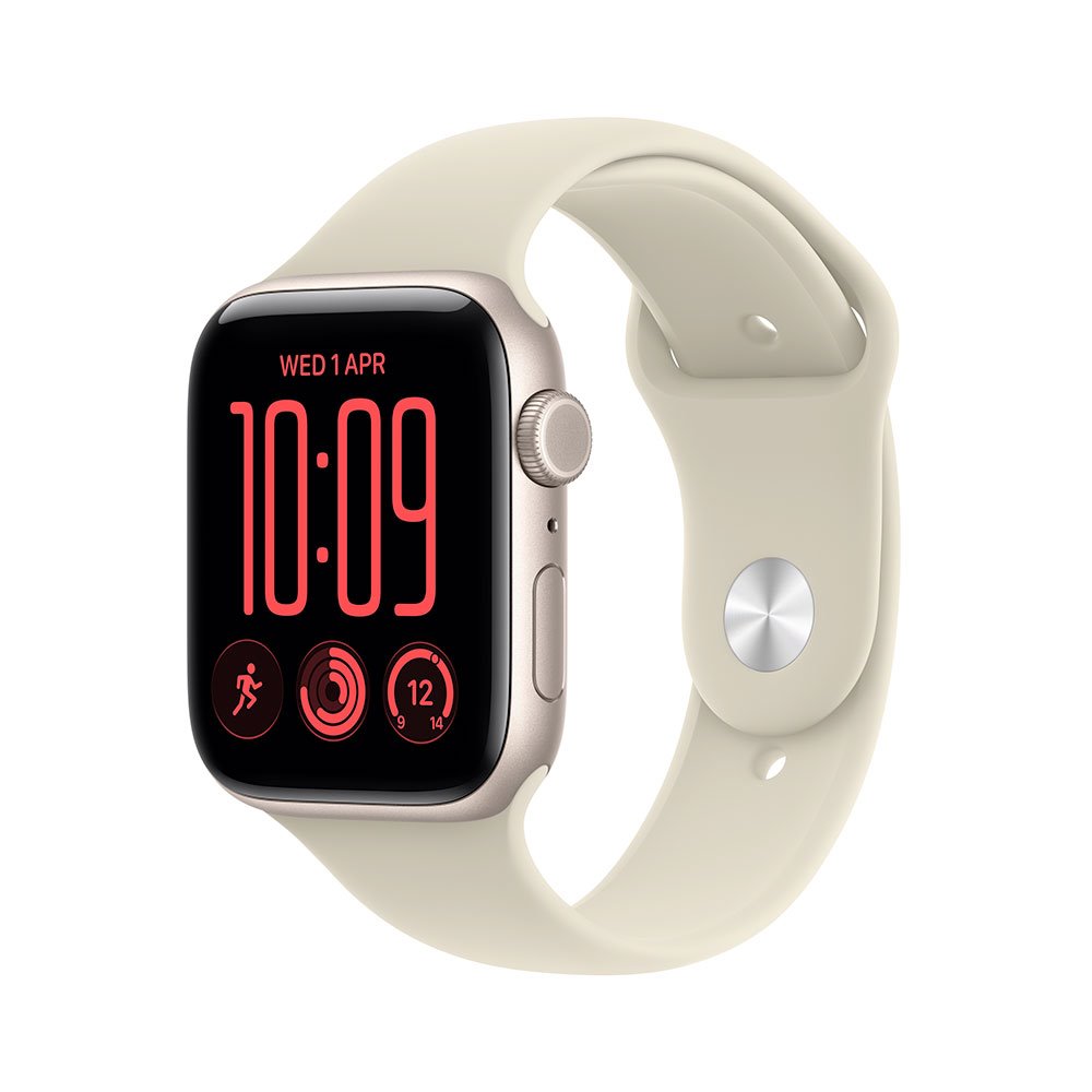 Apple Watch SE 3 GPS + Cellular 40mm Starlight Aluminium Case with Sand Sport Band - S/M MJLC4WF/A