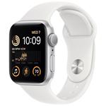 Apple Watch SE GPS 40mm Silver Aluminium Case with White Sport Band - Regular mnjv3cs/a