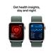 Apple Watch SE GPS 40mm Starlight Aluminium Case with Lake Green Sport Loop MXEH3QC/A