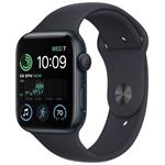Apple Watch SE GPS 44mm Midnight Aluminium Case with Midnight Sport Band - Regular mnk03cs/a