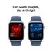 Apple Watch SE GPS 44mm Silver Aluminium Case with Denim Sport Band - M/L MXER3QC/A