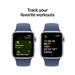 Apple Watch SE GPS 44mm Silver Aluminium Case with Denim Sport Band - M/L MXER3QC/A
