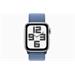 Apple Watch SE GPS 44mm Silver Aluminium Case with Winter Blue Sport Loop MREF3QC/A