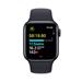 Apple Watch SE GPS + Cellular 40mm Midnight Aluminium Case with Midnight Sport Band - M/L MRGA3QC/A