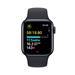 Apple Watch SE GPS + Cellular 40mm Midnight Aluminium Case with Midnight Sport Band - S/M MRG73QC/A