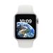 Apple Watch SE GPS + Cellular 40mm Silver Aluminium Case with White Sport Band - Regular mnpp3cs/a