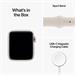 Apple Watch SE GPS + Cellular 40mm Starlight Aluminium Case with Starlight Sport Band - Regular mnph3cs/a