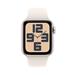Apple Watch SE GPS + Cellular 40mm Starlight Aluminium Case with Starlight Sport Band - S/M MXGJ3QC/A