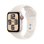Apple Watch SE GPS + Cellular 40mm Starlight Aluminium Case with Starlight Sport Band - S/M MXGJ3QC/A