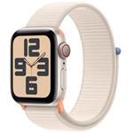Apple Watch SE GPS + Cellular 40mm Starlight Aluminium Case with Starlight Sport Loop MRG43QC/A