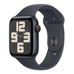 Apple Watch SE GPS + Cellular 44mm Midnight Aluminium Case with Midnight Sport Band - S/M MXGL3QC/A