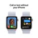 Apple Watch SE GPS + Cellular 44mm Silver Aluminium Case with Blue Cloud Sport Loop MXGR3QC/A