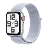 Apple Watch SE GPS + Cellular 44mm Silver Aluminium Case with Blue Cloud Sport Loop MXGR3QC/A