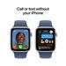 Apple Watch SE GPS + Cellular 44mm Silver Aluminium Case with Denim Sport Band - M/L MXGQ3QC/A