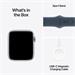 Apple Watch SE GPS + Cellular 44mm Silver Aluminium Case with Storm Blue Sport Band - M/L MRHJ3QC/A