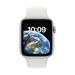 Apple Watch SE GPS + Cellular 44mm Silver Aluminium Case with White Sport Band - Regular mnq23cs/a