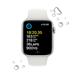 Apple Watch SE GPS + Cellular 44mm Silver Aluminium Case with White Sport Band - Regular mnq23cs/a