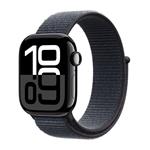 Apple Watch Series 10 GPS + Cellular 42mm Jet Black Aluminium Case with Ink Sport Loop MWX83QC/A
