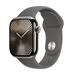 Apple Watch Series 10 GPS + Cellular 42mm Natural Titanium Case with Stone Grey Sport Band - M/L MWXE3QC/A