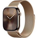 Apple Watch Series 10 GPS + Cellular 46mm Gold Titanium Case with Gold Milanese Loop - S/M MC7T4QC/A