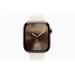 Apple Watch Series 10 GPS + Cellular 46mm Gold Titanium Case with Starlight Sport Band - S/M MWYX3QC/A