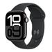 Apple Watch Series 10 GPS + Cellular 46mm Jet Black Aluminium Case with Black Sport Band - M/L MWY43QC/A