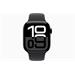 Apple Watch Series 10 GPS + Cellular 46mm Jet Black Aluminium Case with Black Sport Band - M/L MWY43QC/A