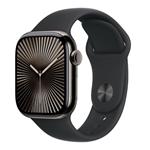 Apple Watch Series 10 GPS + Cellular 46mm Slate Titanium Case with Black Sport Band - S/M MWYD3QC/A