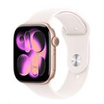 Apple Watch Series 11 GPS 42mm Rose Gold Aluminium Case with Light Blush Sport Band - M/L MEU44WF/A