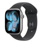 Apple Watch Series 11 GPS 46mm Space Grey Aluminium Case with Black Sport Band - S/M MEV04WF/A
