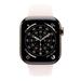 Apple Watch Series 11 GPS + Cellular 46mm Gold Titanium Case with Light Blush Sport Band - S/M MFD54WF/A