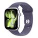 Apple Watch Series 11 GPS + Cellular 46mm Silver Aluminium Case with Purple Fog Sport Band - S/M MFCP4WF/A