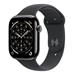 Apple Watch Series 11 GPS + Cellular 46mm Slate Titanium Case with Black Sport Band - S/M MFD14WF/A