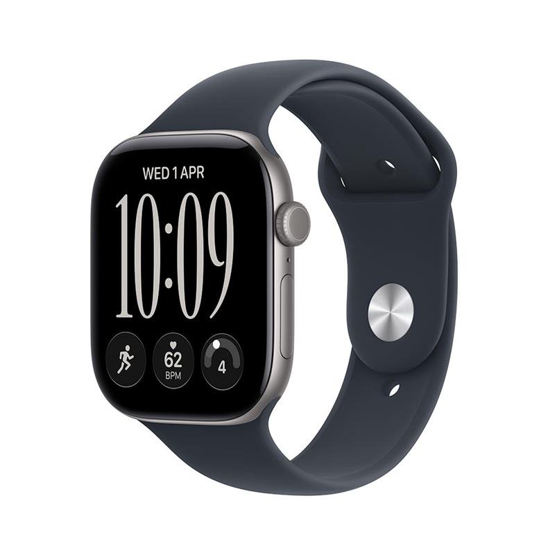 Apple Watch Series 12 GPS 42mm Space Grey Aluminium Case with Navy Blue Sport Band - S/M MJE74RK/A