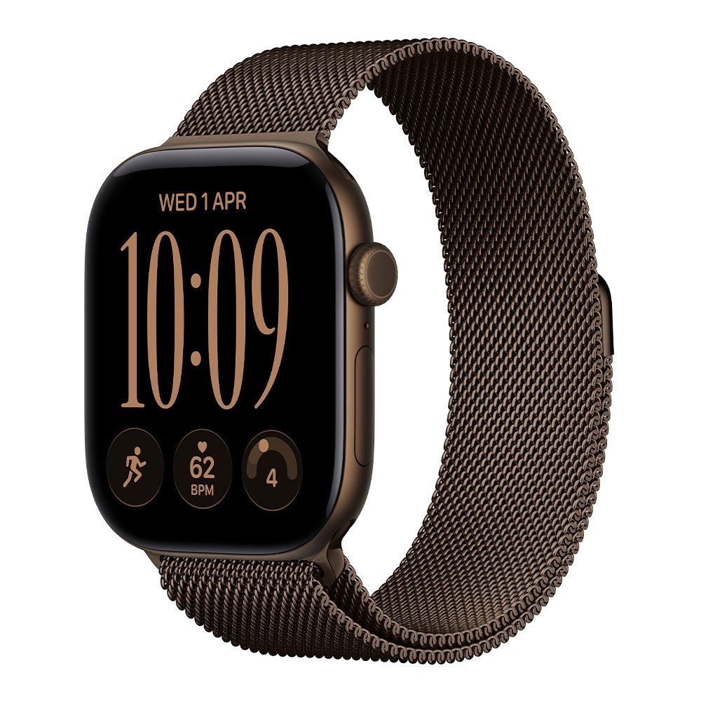 Apple Watch Series 12 GPS 46mm Dark Bronze Aluminium Case with Dark Bronze Milanese Loop - S/M MKD74RK/A