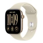 Apple Watch Series 12 GPS 46mm Light Gold Aluminium Case with Sand Sport Band - M/L MJEP4RK/A