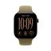 Apple Watch Series 12 GPS + Cellular 42mm Dark Bronze Aluminium Case with Olive Sport Band - M/L MJG54RK/A