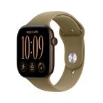 Apple Watch Series 12 GPS + Cellular 42mm Dark Bronze Aluminium Case with Olive Sport Band - S/M MJG44RK/A