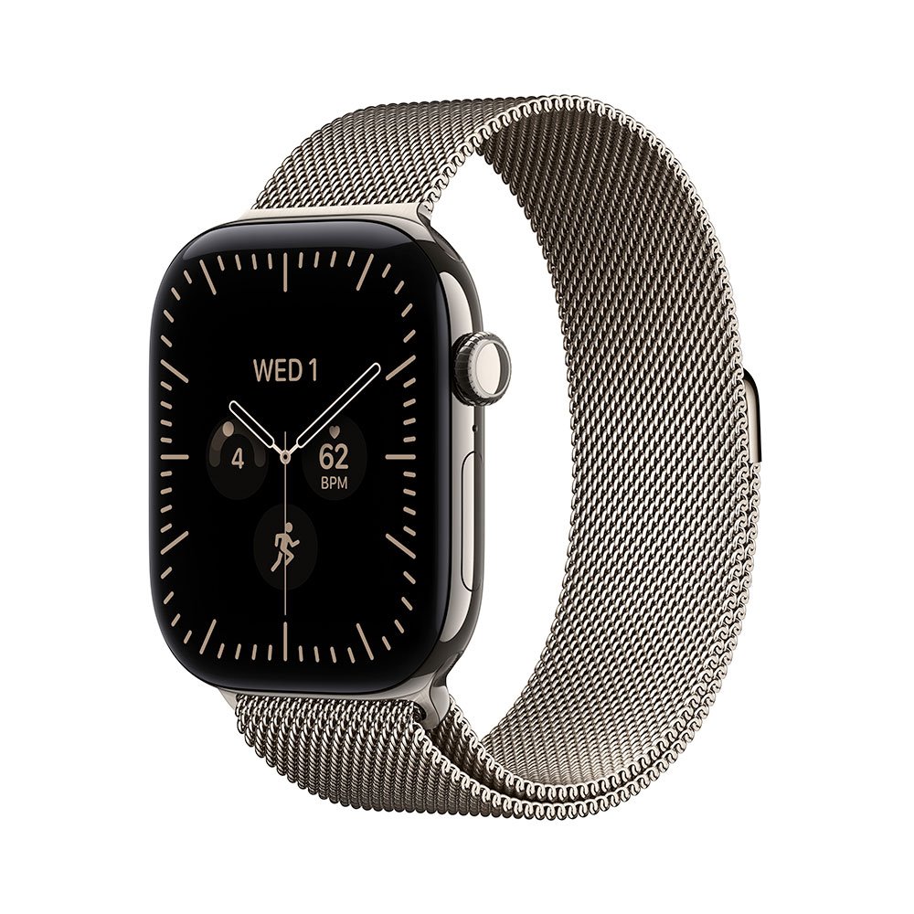 Apple Watch Series 12 GPS + Cellular 42mm Natural Titanium Case with Natural Milanese Loop MJGH4RK/A